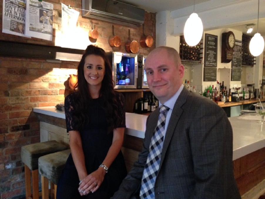 L-R Sian Wills and Jason Roberts