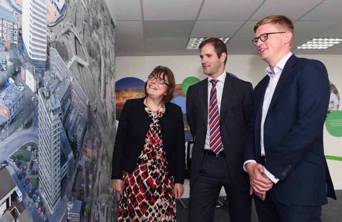 Carole Taylor, Vail Williams; Cameron Thomson, Cushman & Wakefield and Sam Cooke, Colliers International.