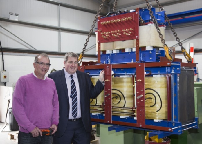 Ian Parker with Ashley Ricketts at Bromsgrove Winding Services.