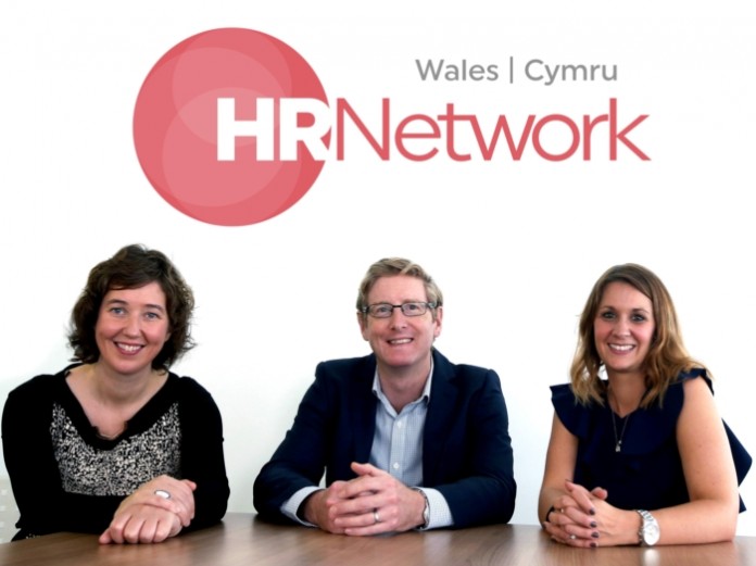 HR Network representatives l-r Fflur Jones, Damian Phillips (Darwin Gray) and Sarah Jones (Acorn) 2