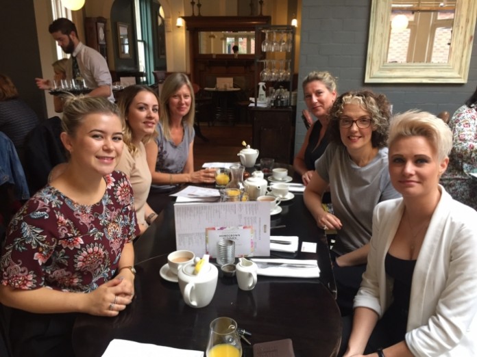 L-R Jasmine Lui, Jenny Clarke, Lisa Cawdron, Victoria Brambini, Nadia Rizk, Claire Taylor-Venter