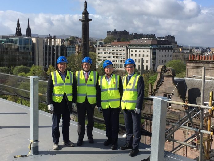 KPG Development Director, Alan Clark, CS Senior Programme Manager, Simon Needham, KPG Managing Director, James Barrack, CS Facilities Manager, Stephen Rooney