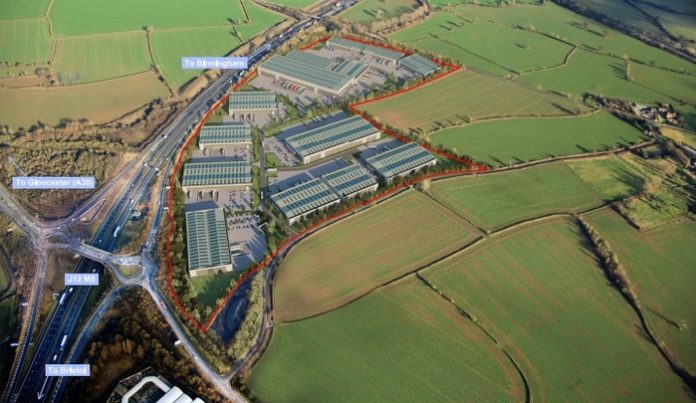 Quedgeley East aerial November 2018