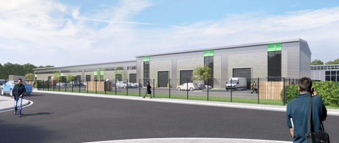 First scheme - Livingston Trade Park (computer generated image shown) is Chancerygate's first spec scheme in Scotland