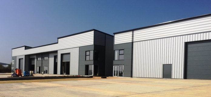 Units take shape at second phase of Eagle Business Park Yaxley - Barker Storey Matthews - May 2019