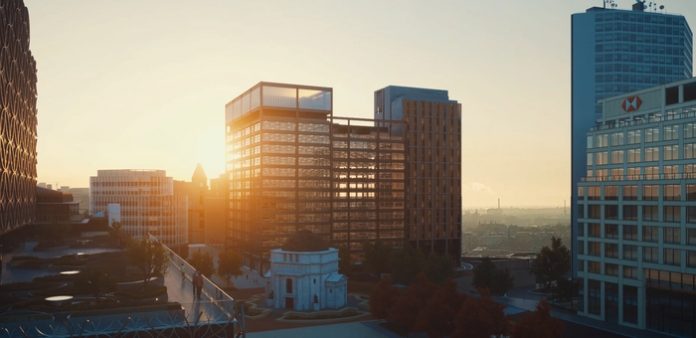 One Centenary Way, Paradise Birmingham cgi
