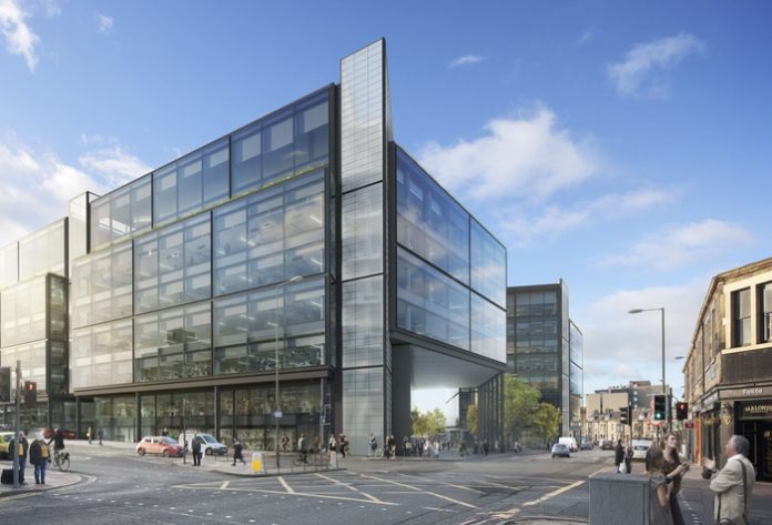 Capital agreement - Artist's impression of Baillie Gifford's new 280,000 sq ft office at Haymarket Edinburgh