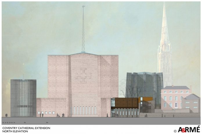 Coventry Cathedral North Elevation