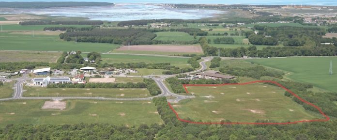 Aerial of the Enterprise Park, Forres, MorayPicture Credit: Rotorworx