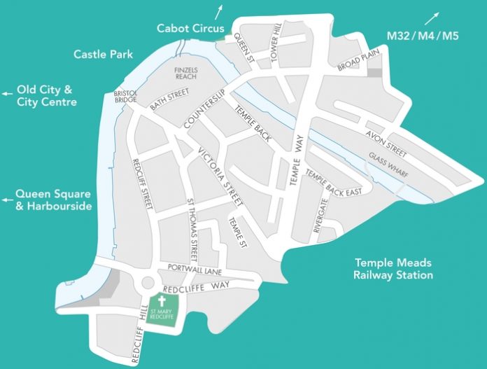 Redcliffe & Temple BID boundary plan
