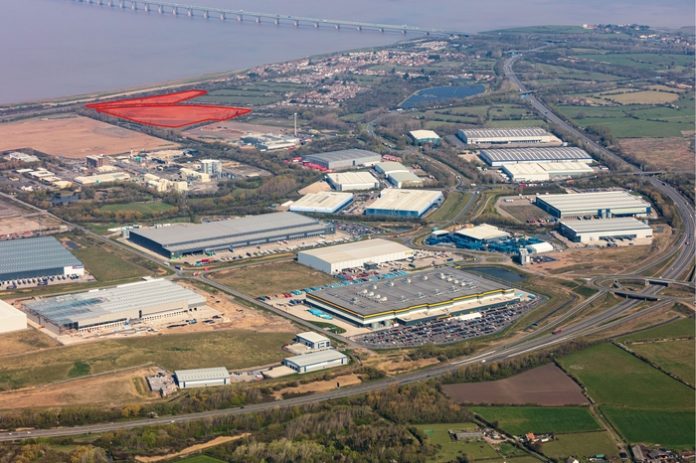 Avonmouth aerial 25 acres of land acquired by Tungsten Properties with British Airways Pensions Trustees