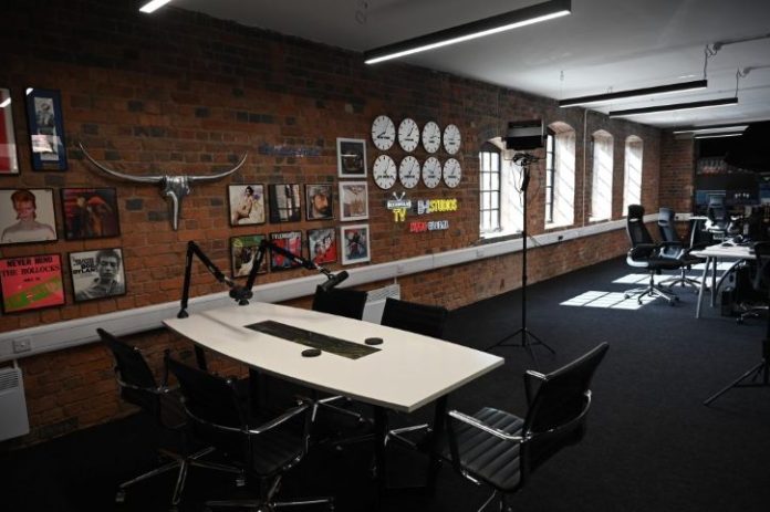 Part of the interior of the new B-1 Studios