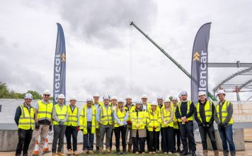 Steelwork takes shape at 192,000 sq ft industrial and logistics development in Aylesbury