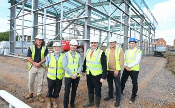 Construction progresses at Greville Business Park in Warwickshire