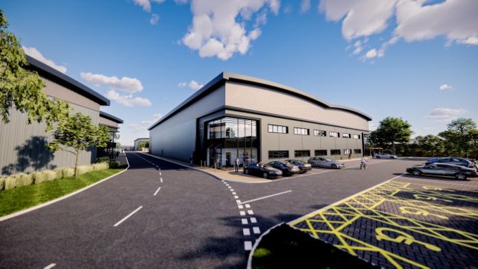 Tungsten Properties and L&G secure first pre-let at Lichfield scheme to leading UK sports nutrition distributor - Unit 2 CGI eye level (1)